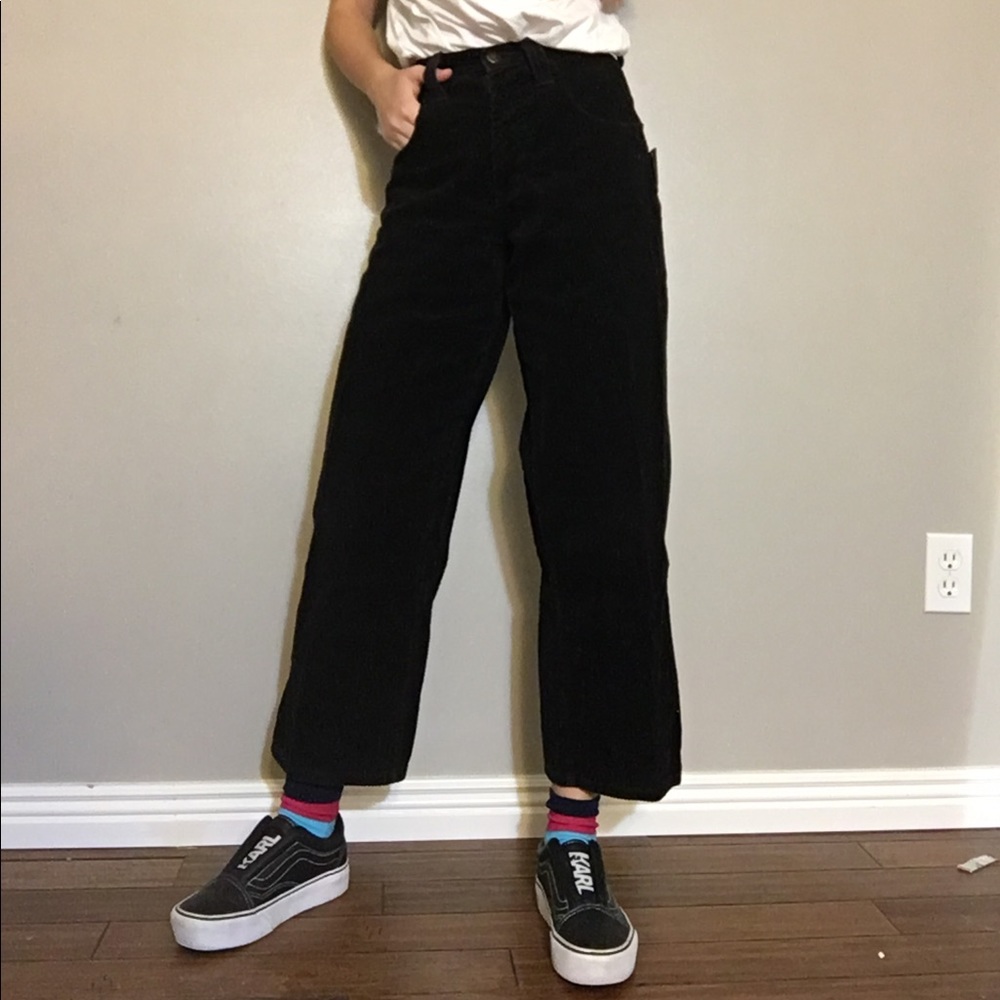 Black corduroy jeans -Size:24